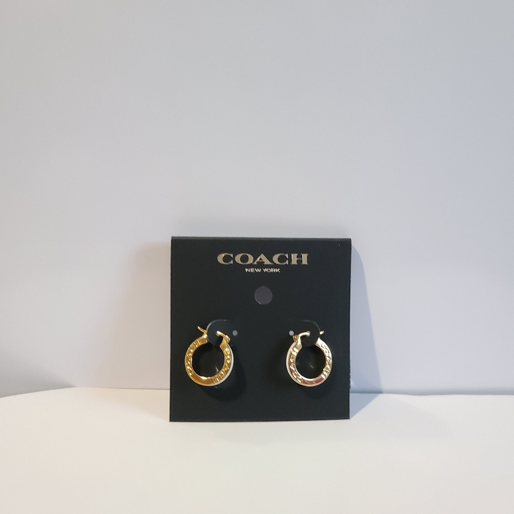 Coach huggies earing